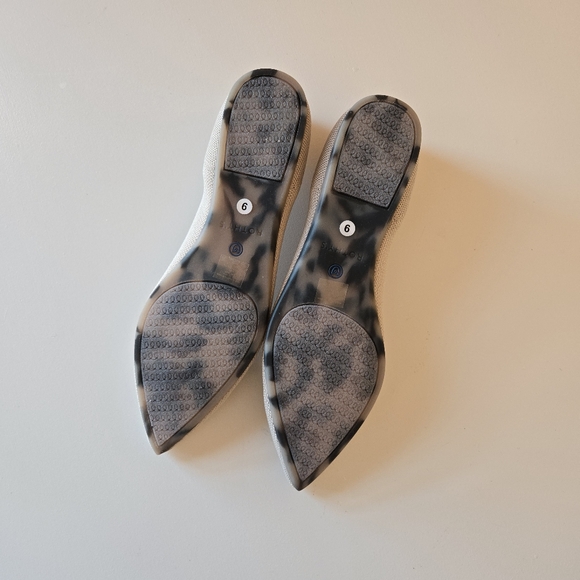 Rothy's The Point In Ecru Knit Pointed Toe Ballet Women's Slip Ons Flats Size 9 - Picture 13 of 16